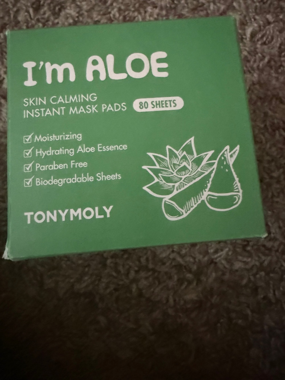 🧡2/$40 TonyMoly I'm Aloe Instant Mask Pads